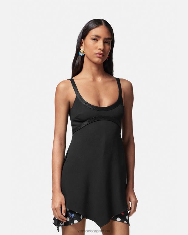 mujer Versace imprimir mini vestido de mariposas ropa 4F6042