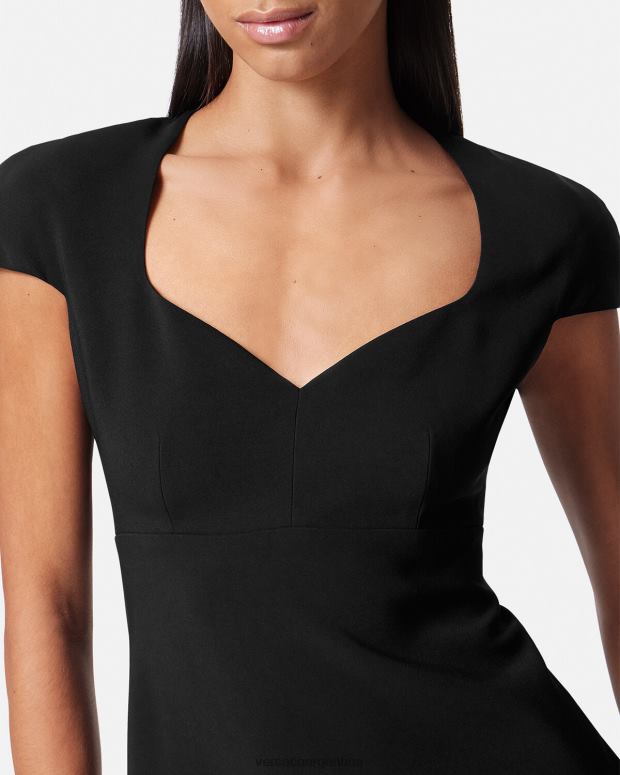 mujer Versace negro minivestido recto ropa 4F60443