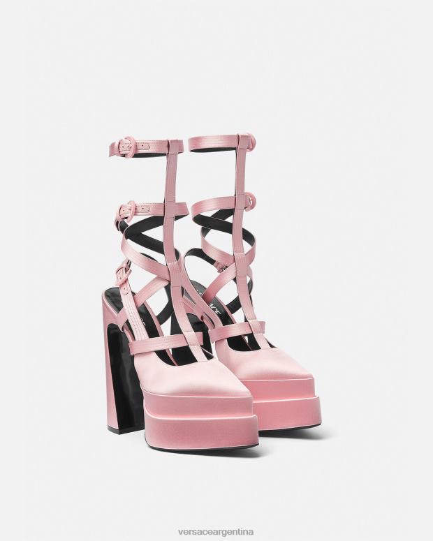 mujer Versace rosa zapatos de tacón con plataforma puntiaguda aevitas zapato 4F604405