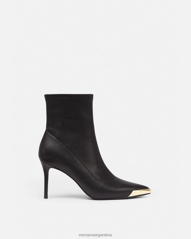 mujer Versace negro botas escarlata zapato 4F6042260