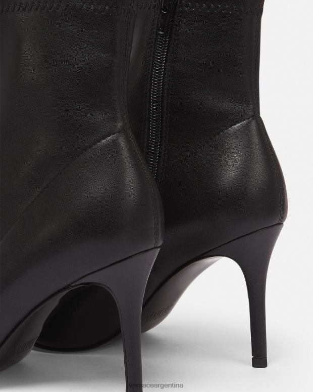 mujer Versace negro botas escarlata zapato 4F6042260