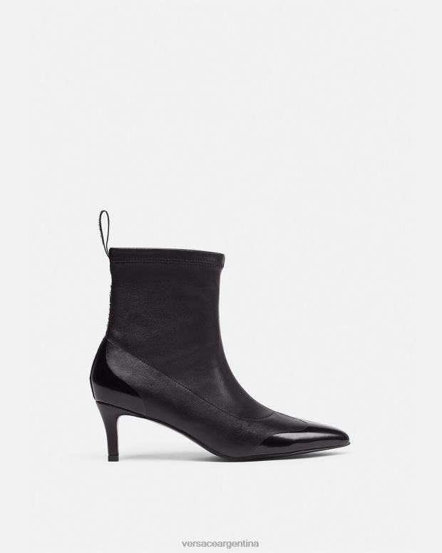 mujer Versace negro botas lula con logo zapato 4F6042272