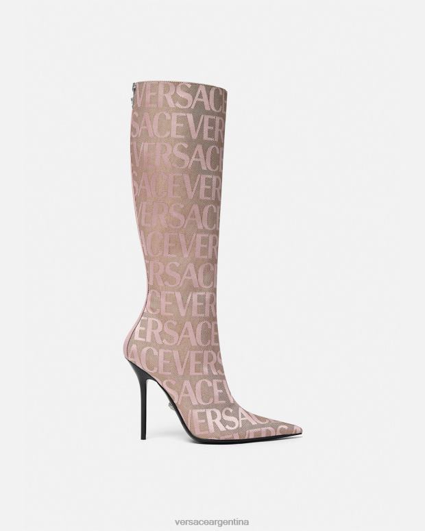 mujer Versace rosa botas hasta la rodilla por toda la prenda zapato 4F604476