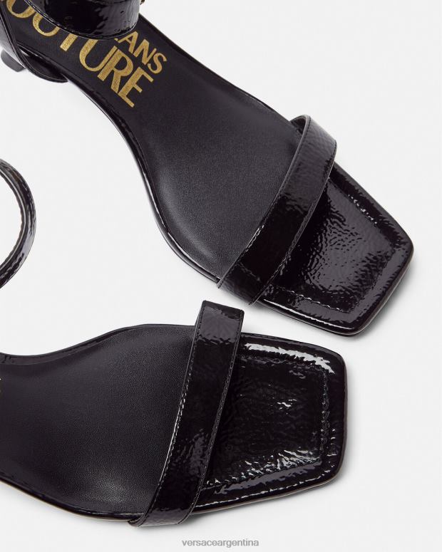 mujer Versace negro sandalias fiona barrocas zapato 4F6042258
