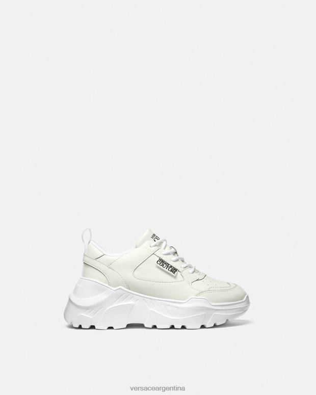 mujer Versace blanco zapatillas de deporte speedtrack zapato 4F6042263