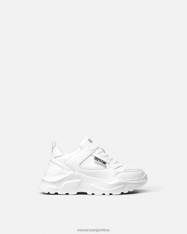 mujer Versace blanco zapatillas de deporte speedtrack zapato 4F6042274