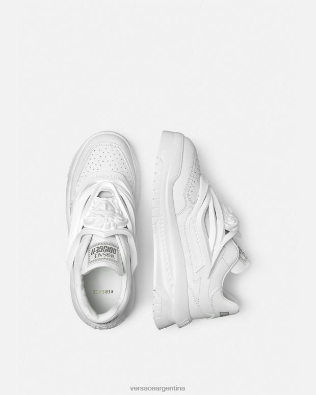 mujer Versace blanco zapatillas odissea zapato 4F604505