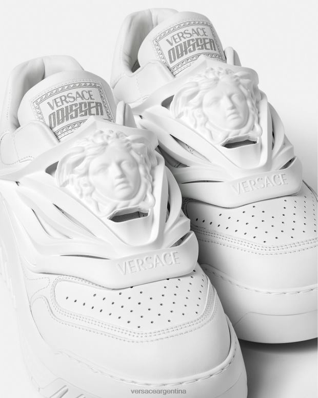 mujer Versace blanco zapatillas odissea zapato 4F604505