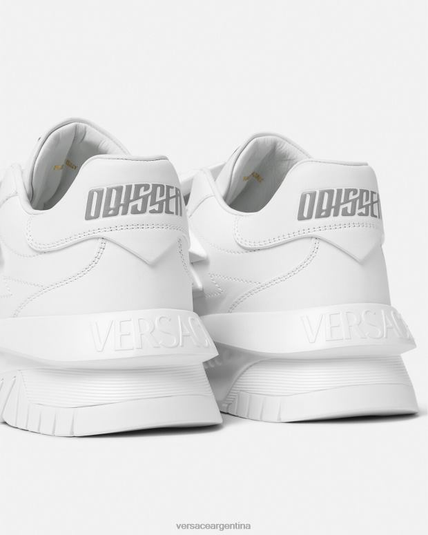 mujer Versace blanco zapatillas odissea zapato 4F604505