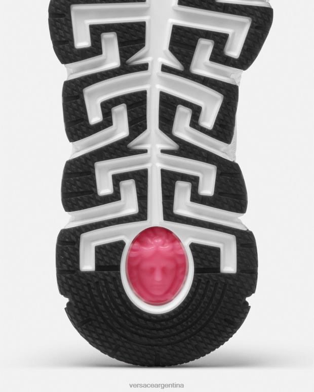 mujer Versace rosa zapatillas trigrecas zapato 4F604500