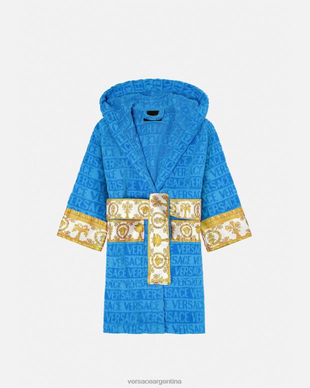 niños Versace azul claro bata de baño ropa 4F6042064