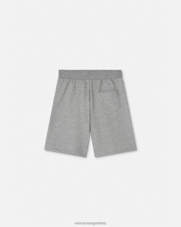 niños Versace gris pantalones cortos deportivos con greca ropa 4F6042081