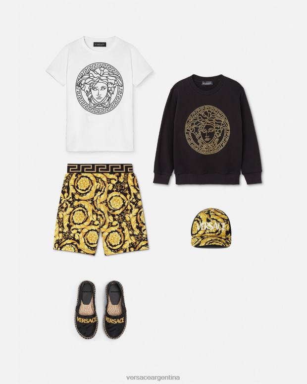 niños Versace imprimir pantalones cortos barrocos ropa 4F6041956