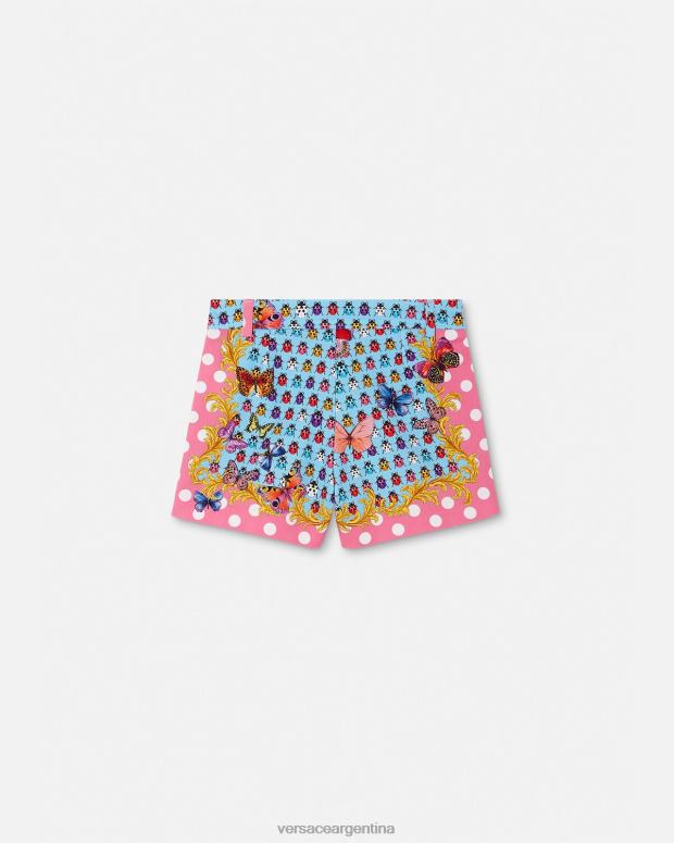 niños Versace imprimir shorts de mezclilla con mariposas ropa 4F6041943