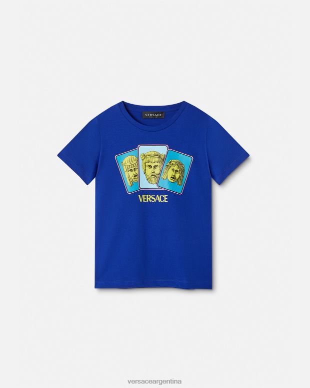 niños Versace azul camiseta le maschere ropa 4F6042121