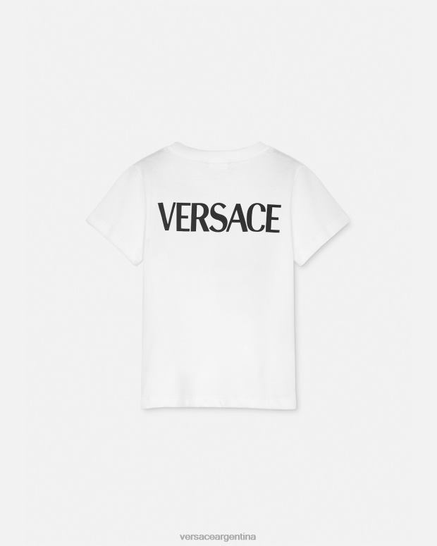 niños Versace blanco camiseta con logo ropa 4F6042004