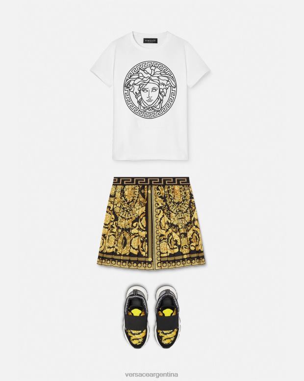 niños Versace blanco negro camiseta medusa ropa 4F6041966