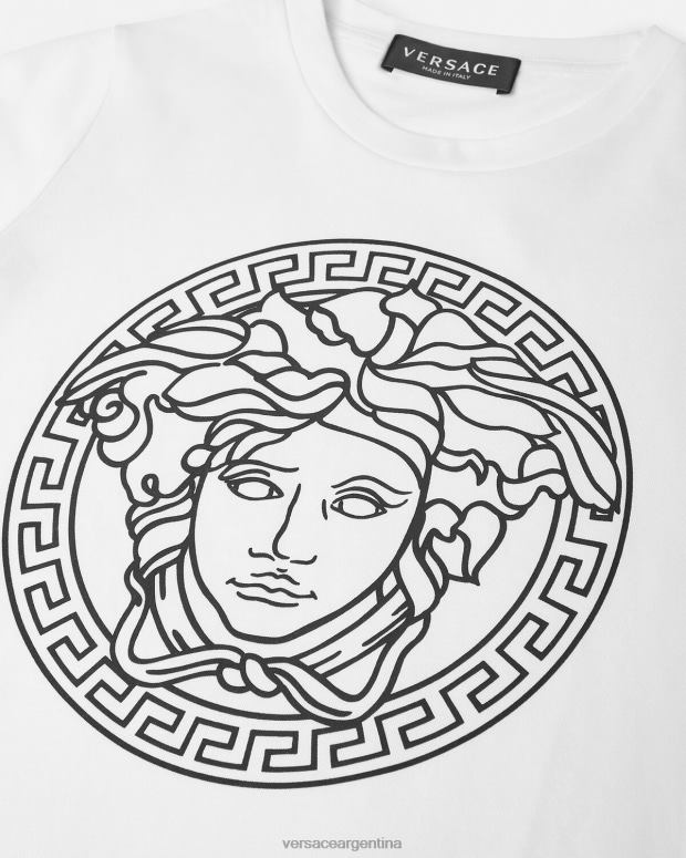 niños Versace blanco negro camiseta medusa ropa 4F6041966