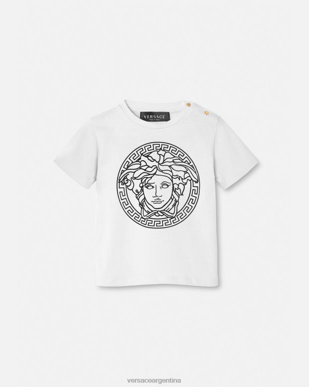 niños Versace blanco negro camiseta para bebé medusa ropa 4F6041863