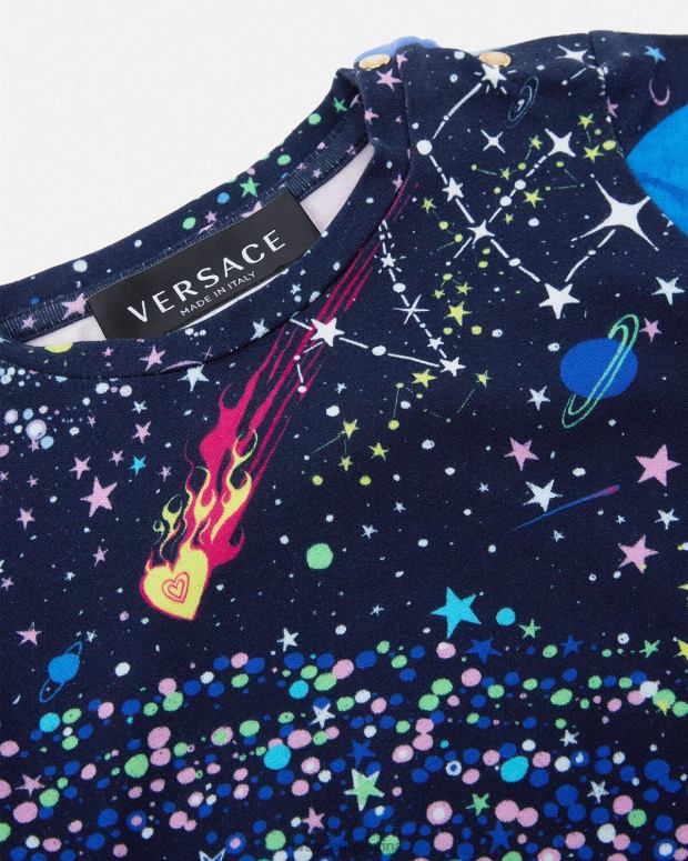niños Versace imprimir medusa galaxia camiseta para bebé ropa 4F6041852