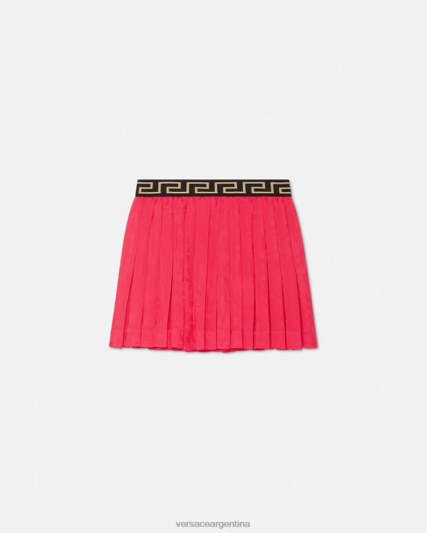 niños Versace rosa falda plisada por toda la prenda ropa 4F6041978