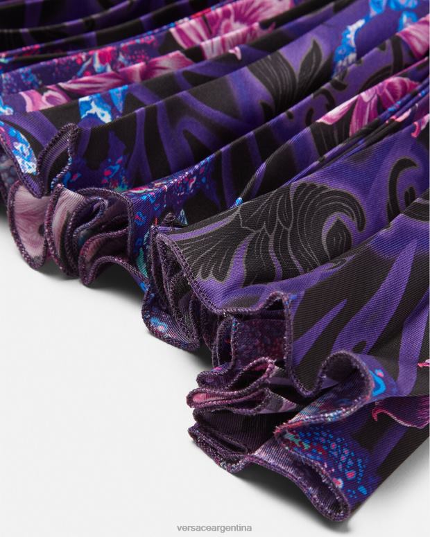 niños Versace violeta y estampado falda plisada barroco orquídea ropa 4F6042006