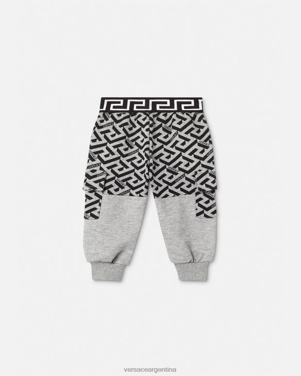 niños Versace gris pantalon greca bebe ropa 4F6041911