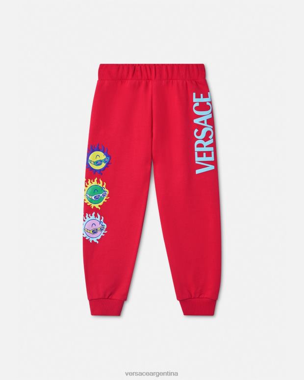 niños Versace rojo pantalones deportivos con gafas de sol de medusa ropa 4F6042138