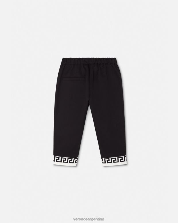 niños Versace negro pantalon greca bebe ropa 4F6041906
