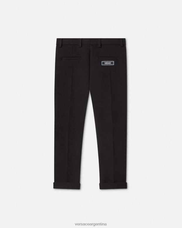 niños Versace negro pantalones formales ropa 4F6042107