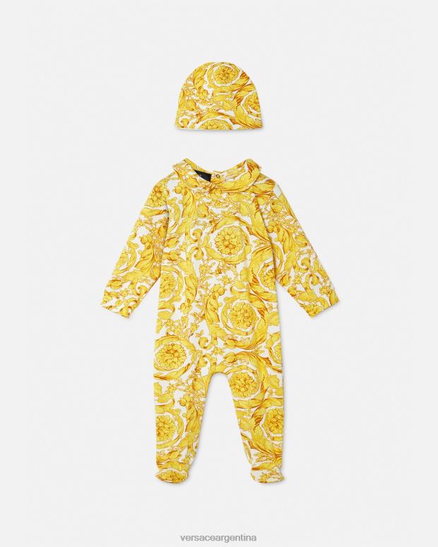 niños Versace imprimir conjunto de pijama de bebé barroco ropa 4F6041818