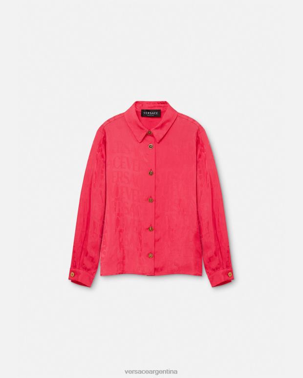 niños Versace rosa camisa entera ropa 4F6041976