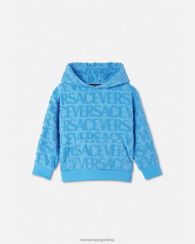 niños Versace azul claro sudadera con capucha y toalla ropa 4F6042088