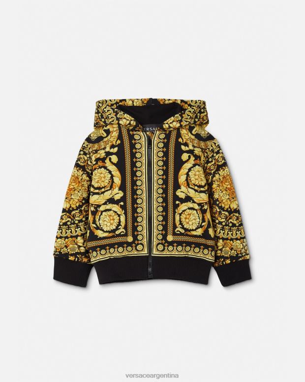 niños Versace imprimir sudadera con capucha y cremallera para bebé barroco ropa 4F6041893