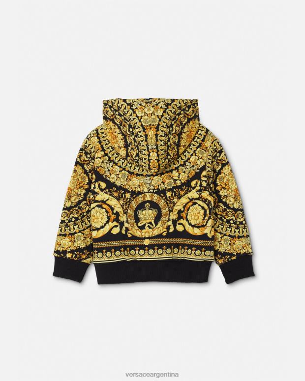 niños Versace imprimir sudadera con capucha y cremallera para bebé barroco ropa 4F6041893