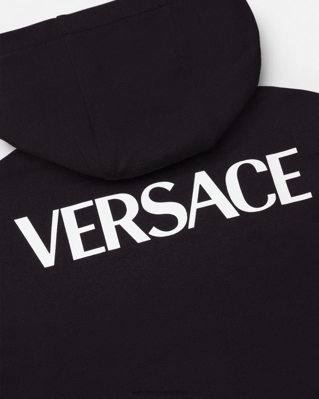 niños Versace negro sudadera con capucha de medusa ropa 4F6042120