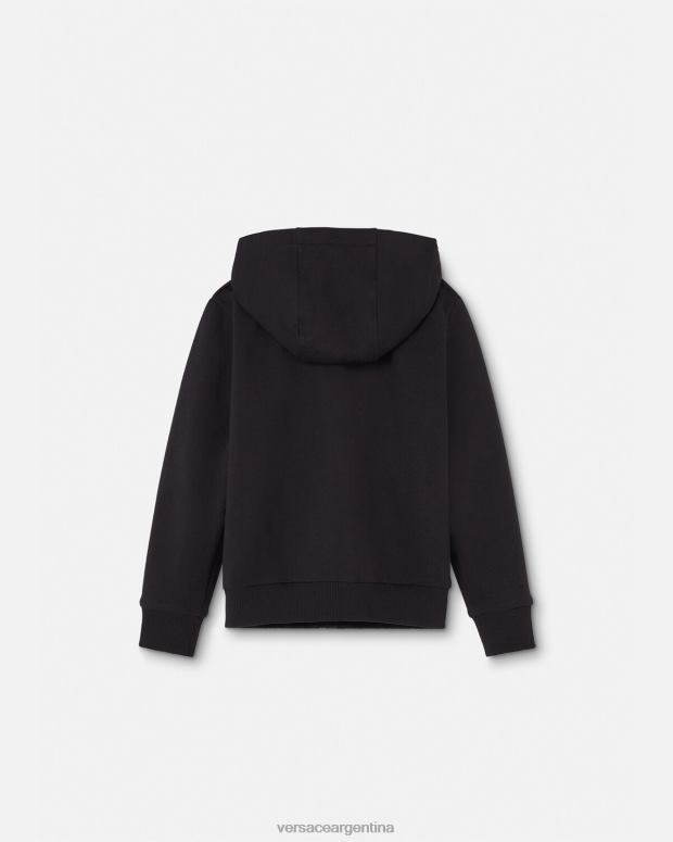 niños Versace negro sudadera con capucha y cremallera con medusa ropa 4F6041965