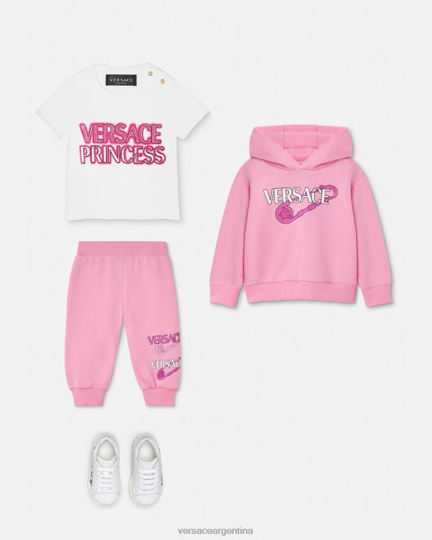 niños Versace rosa sudadera con capucha para bebé con imperdible ropa 4F6041919