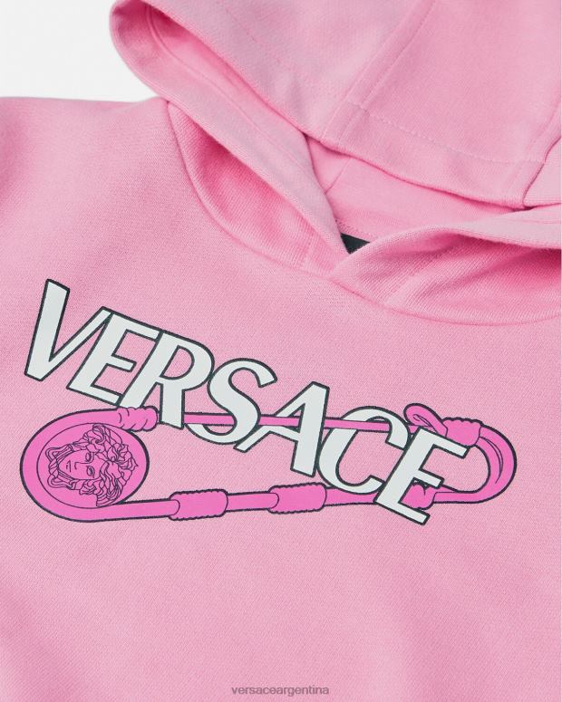 niños Versace rosa sudadera con capucha para bebé con imperdible ropa 4F6041919