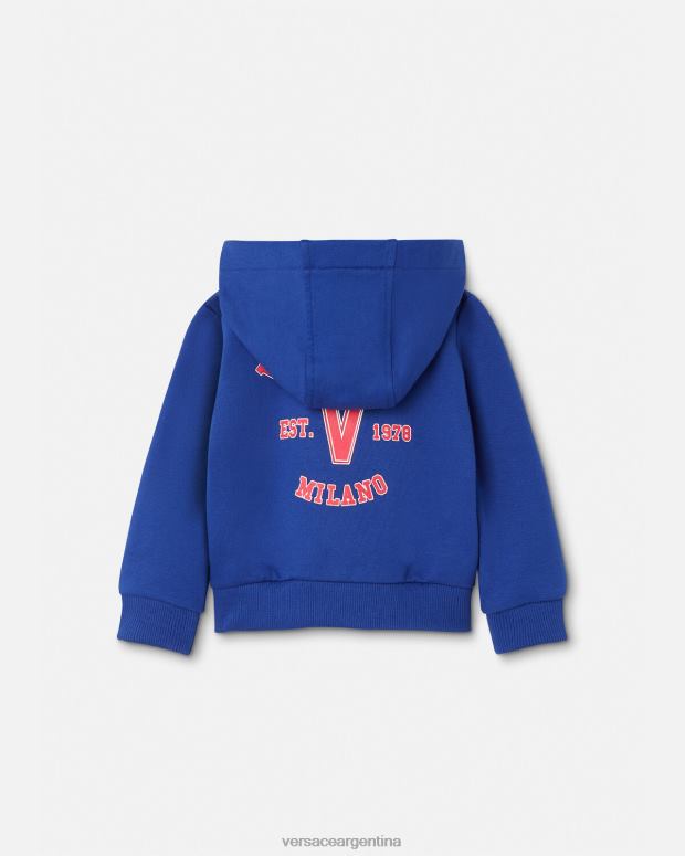 niños Versace azul sudadera con logo universitario para bebé ropa 4F6041923
