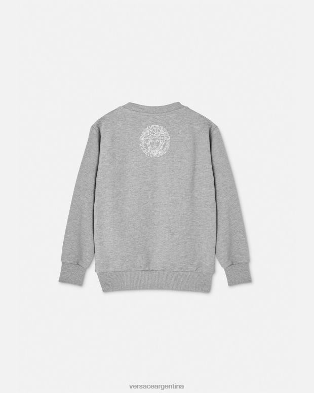niños Versace gris sudadera con logo ropa 4F6042095