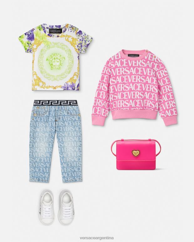 niños Versace rosa y estampado sudadera integral para bebé ropa 4F6041872