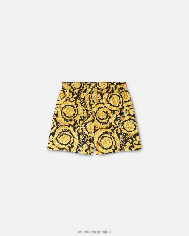 niños Versace imprimir shorts de baño con estampado barroco ropa 4F6042097