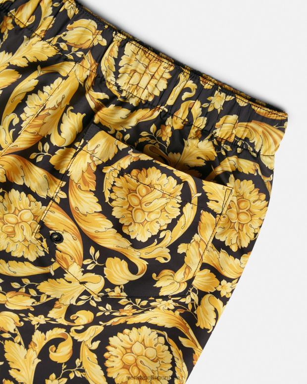 niños Versace imprimir shorts de baño con estampado barroco ropa 4F6042097