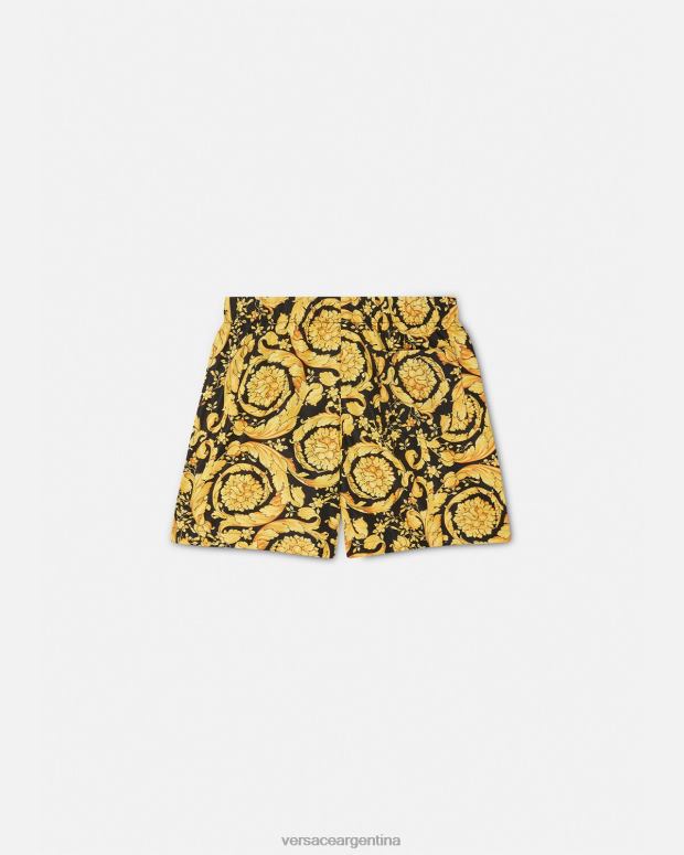 niños Versace imprimir shorts de baño con logo barroco ropa 4F6042096