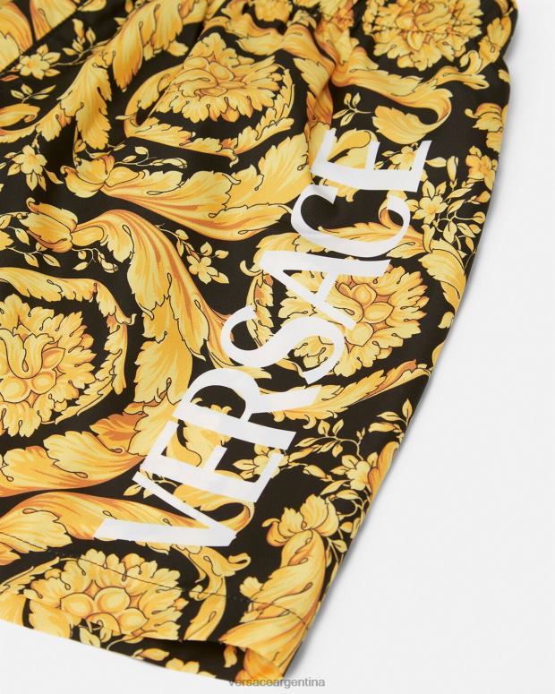 niños Versace imprimir shorts de baño con logo barroco ropa 4F6042096