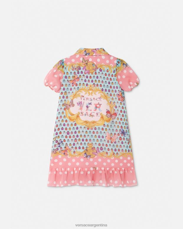 niños Versace imprimir vestido de seda mariposas ropa 4F6041941