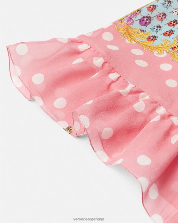 niños Versace imprimir vestido de seda mariposas ropa 4F6041941