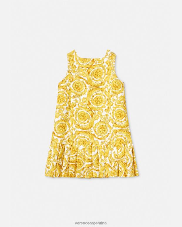 niños Versace imprimir vestido recto con medusa barroco ropa 4F6041981