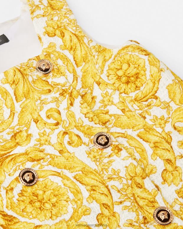 niños Versace imprimir vestido recto con medusa barroco ropa 4F6041981